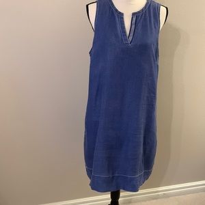 Tommy Bahama Seaglass Linen Sleeveless Shift Dress, Fully lined,  Size Large